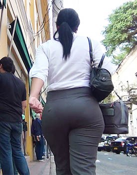 Round Booty In Trousers